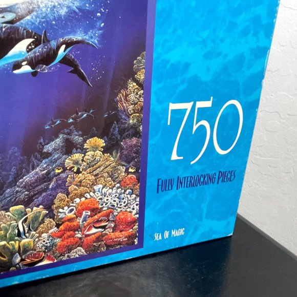 Vintage Milton Bradley "Seascapes" "Sea of Magic" 1990 750 Pieces NEW - Picture 4 of 8